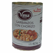 Garbanzos con chorizo, 415 g