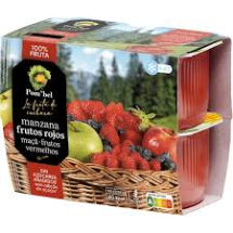 PACK 4X100GR COMPOTA MANZANA - CEREZA 4 TARRINA 