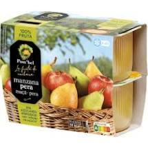 PACK 4X100 GR COMPOTA MANZANA - PERA 4 TARRINA 