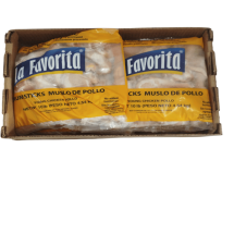 Caja de Muslo de  pollo, 4x4.54 kg