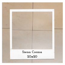 Losa cerámica Siena crema 20x20 cm