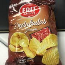 CHIPS ONDULADAS SABOR JAMON FRIT RAVICH BOLSA 160 GR