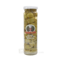 Aceituna verde rellena con cebollita, 150 g