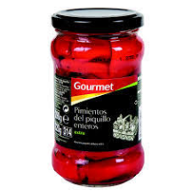 Pimientos del piquillo enteros, 220g.