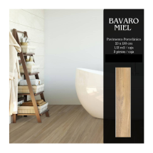 Pavimento porcelánico Bavaro miel 25x150 cm