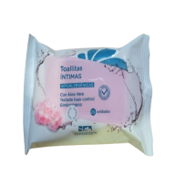 TOALLITAS INTIMA SENSATIONS ALOE 25U