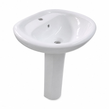  LAVABO O CUENCA CON PEDESTAL CERAMICA   