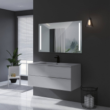 Espejo de baño Finlandia 100×80 cm con luz LED
