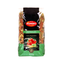 Espirales con vegetales tricolor paquete 500 g, Romero