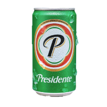 CERVEZA, LATA 12OZ PRESIDENTE