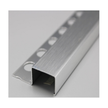 Perfil aluminio 10.5 mm, 2.6 m, plata lija