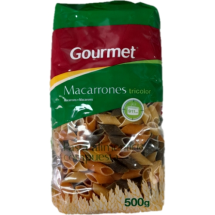 Pasta Gourmet Macarron TRICOLOR 500 gr