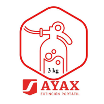 Recarga de extintor portátil, 3 kg, AYAX