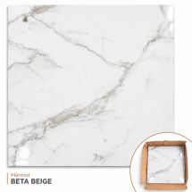 Losa Gres ceramico 40x40cm 10pzas/Caja 1.60m2 Marmol Beta Beig SA