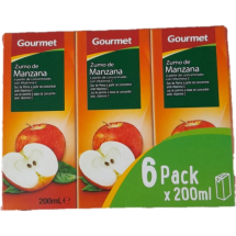 Zumo Gourmet Manzana Pack 6 x 200ml c/u
