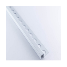 Listelo aluminio R12x10 mm, 2.6 m, blanco