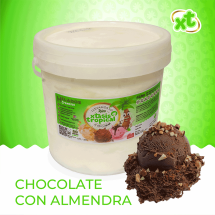 Helado sabor chocolate almendrado, 4 litros