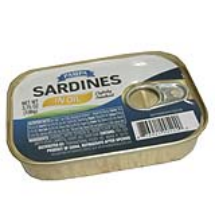 3.75 oz-Sardinas en aceite