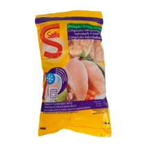 2kg, media pechuga de pollo sin hueso y piel congelada, SADIA-BRASIL.