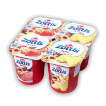 Postre lácteo con trozos de frutas desnatado. 115 g