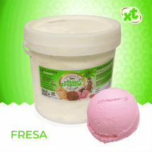 Helado sabor fresa, 4 litros