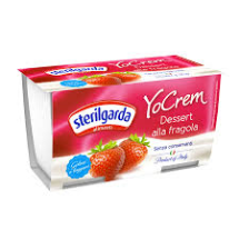 Postre Lacteo Fresa 2x100gr YoCrem Sterilgarda 