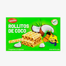 Rollitos de coco, 120 g