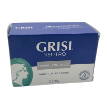 Jabón de tocador Neutro Hipoalérgico, 200 g, GRISI