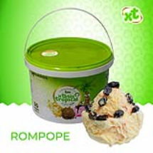 Helado sabor ron pope con pasas, 3 litros