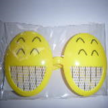 lentes de celebracion tipo emoji con diente