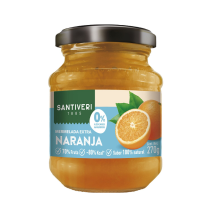 Mermelada extra naranja 0% azúcares SANTIVERI 270 g