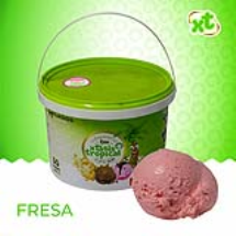 Helado sabor fresa, 3 litros