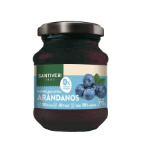 Mermelada extra arándanos 0% azúcares SANTIVERI 270 g