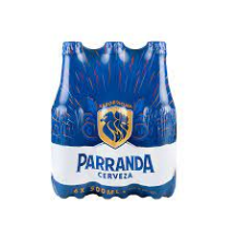Cerveza Parranda embotellada en Pet 500ml x 6 unidades.