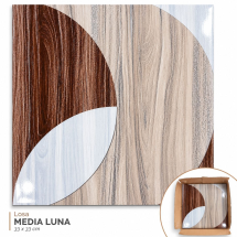 Gres ceramico 40x40cm 10pzas/Caja 1.60m2 MEDIA LUNA SANVIG
