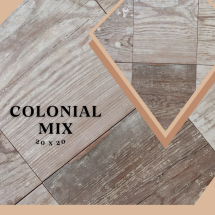 Losa cerámica Colonial mix 20x20 cm