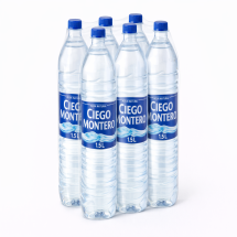 Agua Natural Ciego Montero 1.5 lt (6 Unidades)