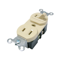 Interruptor con tomacorriente 15A 127V