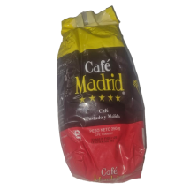 Café 100% puro, 250 Gr, tostado y molido , Madrid, tipo Arábica.