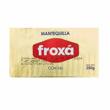 Mantequilla con sal, Froxá, 250 g