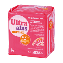 Compresa ultra alas normal ALIMERKA 14 unidades