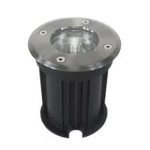 LUMIN EXT ALUM CUB ACERO INOX IP67 GU10 50W D12CM 