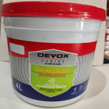 4 L-Pintura acrílica para interior, marfil mate