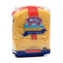 PASTAS ALIMENTICICAS FIDEO CABELLIN MIAU 500g 