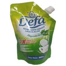 Detergente Líquido Lavavajillas, Fragancia Té Verde, Formato En Bolsas Doy Pack De 800 G, Marca: DEFÃ