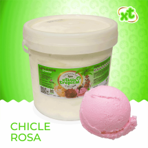 Helado sabor chicle rosa, 4 litros