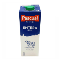Leche entera, Pascual, 1 litro