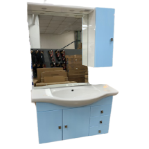 85x33.5x190 cm-Mueble con espejo para baño