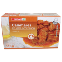 115 g-Calamar en salsa americana