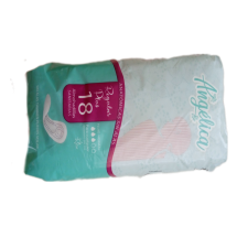 ALMOHADILLA SANITARIA ANATÓMICA REGULAR PLUS S/ALAS SUPERABSORBENTE BOLSA 18 UNIDADES, M/ANGÉLICA,